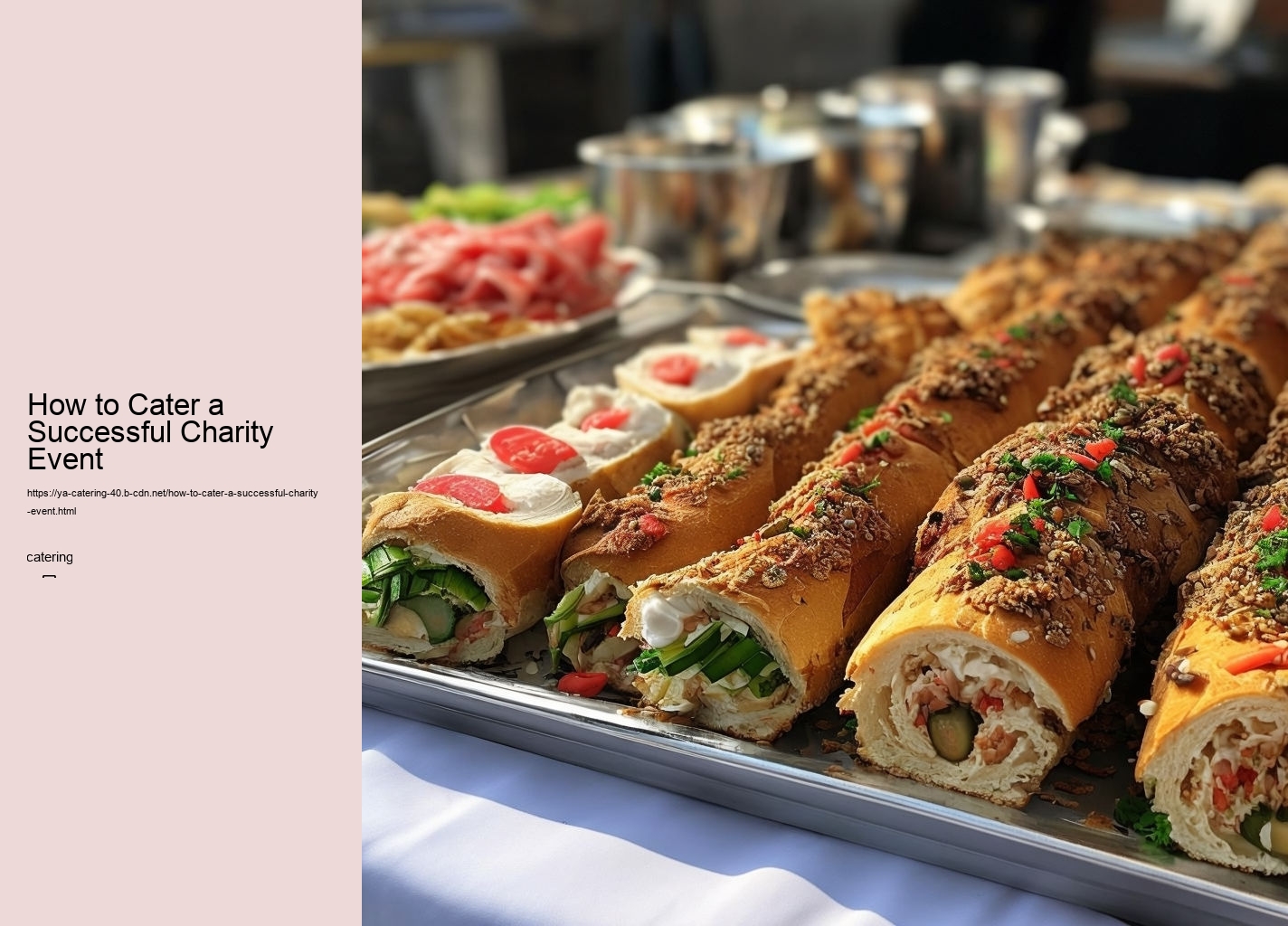 How to Cater a Successful Charity Event